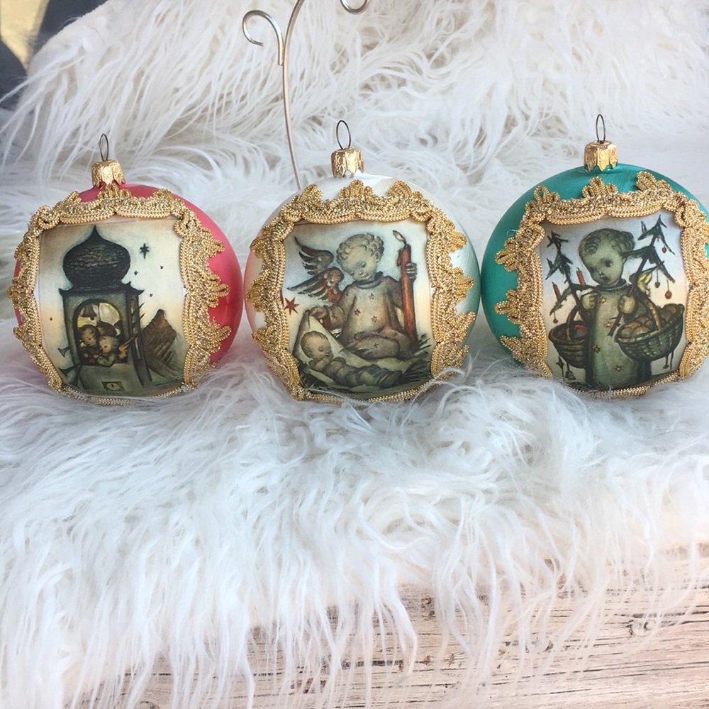 Vintage Mercury Glass Christmas Angel Ornament’s Joseph Mueller W. Germany